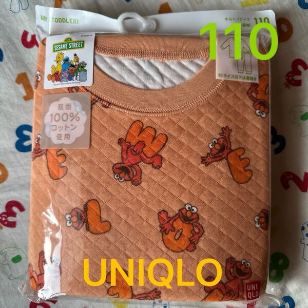 110☆UNIQLOキルトパジャマ!セサミストリート