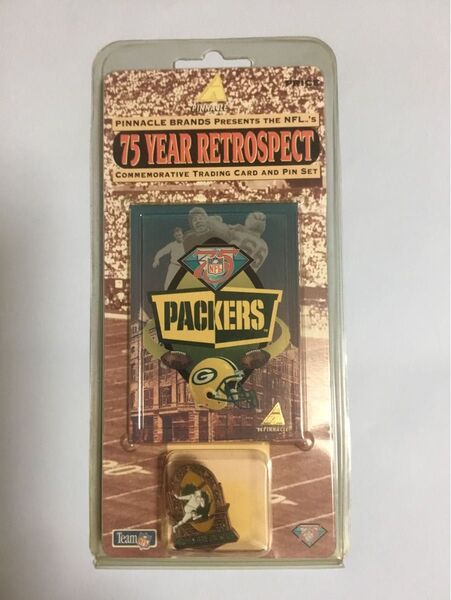 NFL75周年Packers パッカーズ ピンズ カード セット