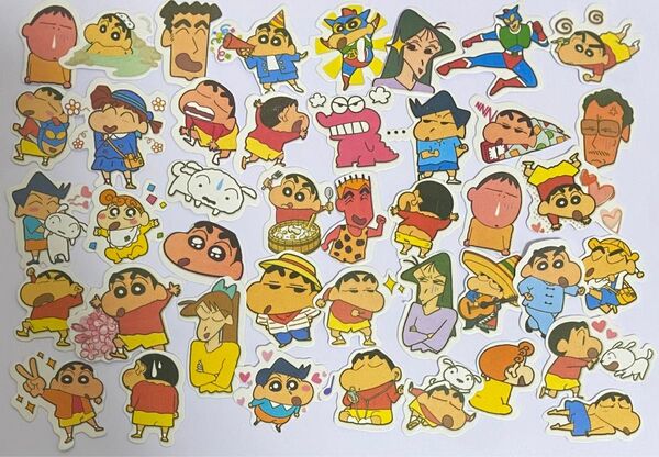 42枚★フレークシール ステッカー クレヨンしんちゃん