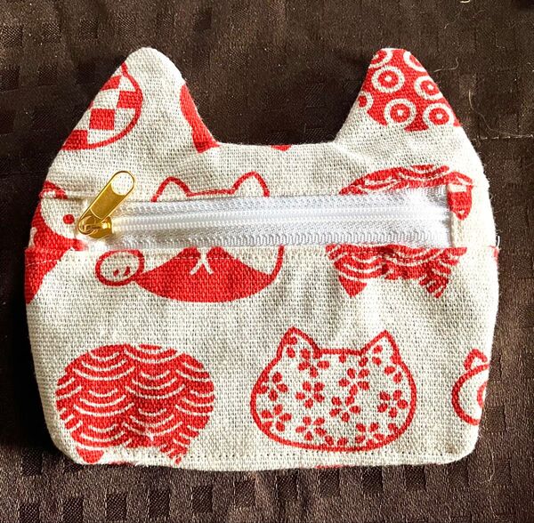 にゃんこポーチ ハンドメイド 猫