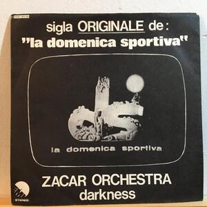 ☆Zacar Orchestra/Darkness ☆イタリアン・メロウインストディスコ！7inch 45