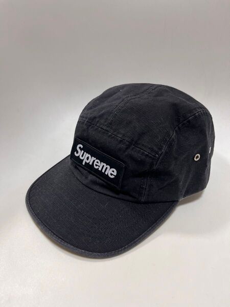 supreme シュプリーム ボックスロゴ キャップ 帽子 cap Camp ブラック キャンプキャップ
