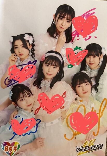 超ときめき宣伝部 とき宣 生写真 サイン 辻野かなみ 杏ジュリア 坂井仁香 小泉遥香 菅田愛貴 吉川ひより 集合