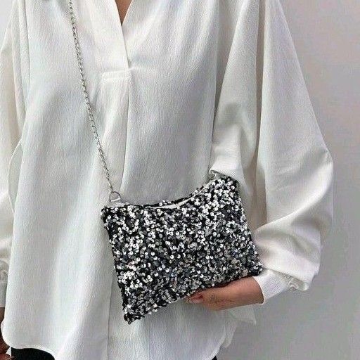 現品限り!即購入、即日発送可!スパンコールショルダーバック