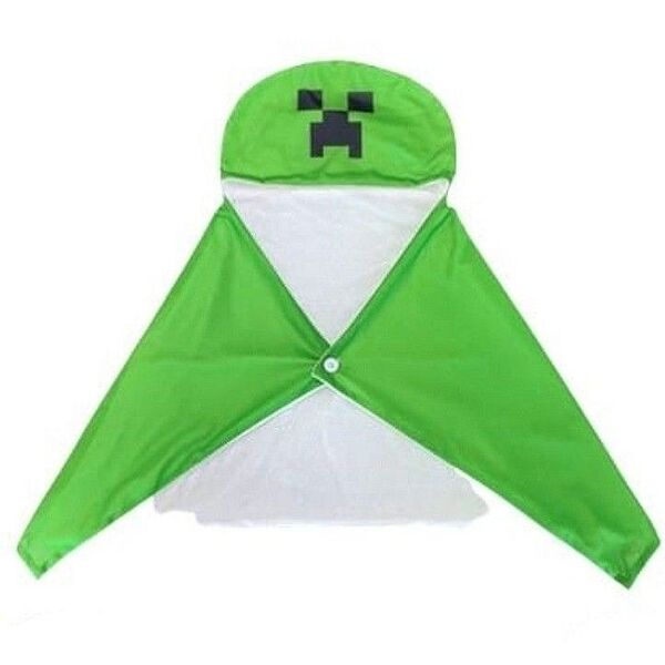 【未使用品】MINECRAFT フード付きブランケット クリーパー ヴィレッジヴァンガード