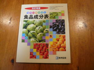 1H即決有送料込 カラーチャート　食品成分表　教育図書　定価705円