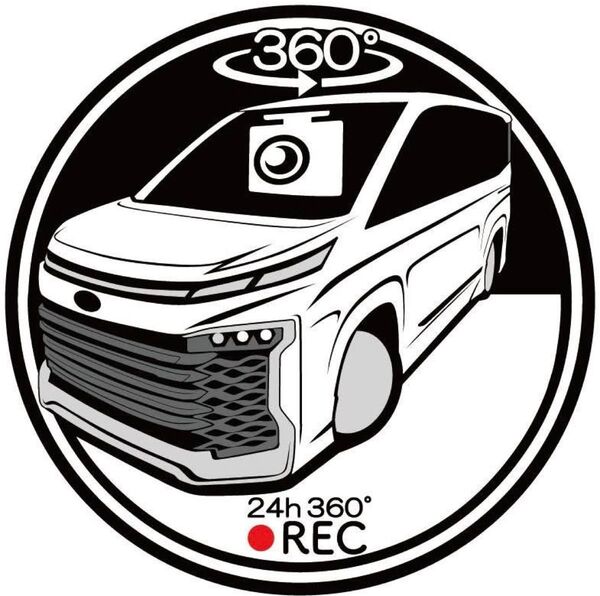 カラー変更可 90系 ヴォクシー ドライブレコーダー ドラレコ ステッカー 印刷