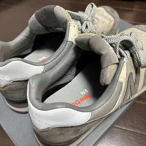 【未使用品*GREGORY別注】New Balance M574 グレー スニーカー NB*GREGORY+574CL 7.5