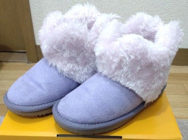 キッズ ムートン風ボアブーツ