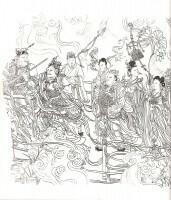 9787805034485　中国伝統人物画線描選集　中国絵画_画像2