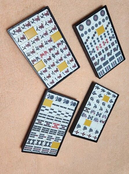 特大 Lサイズ 麻雀牌 一式 マージャンパイ 点数棒 赤牌入り まーじゃんぱい 牌 点棒 麻雀一式セット 特大 ジャンボ Lサイズ