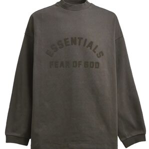 FEAR OF GOD ESSENTIALS ヘビーウエイト ロングスリーブTシャツ M 厚手長袖 ロンTEE INK