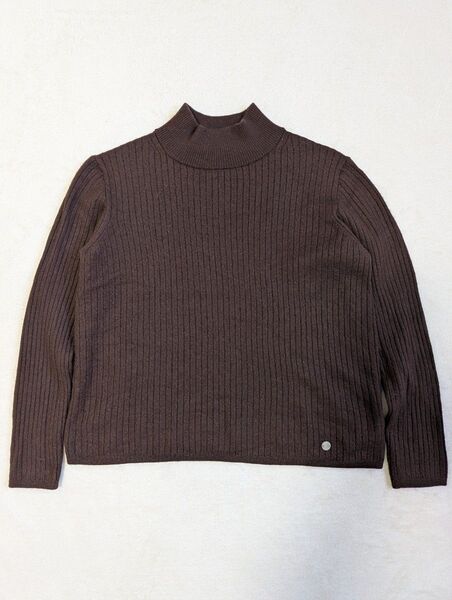 MACKINTOSH LONDON マッキントッシュロンドン ウールミックス モックネック リブカットソー size38/短丈