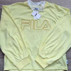 【クーポン◎160サイズ●新品未使用】FILA 長袖シャツ 首元レースがかわいい 女児