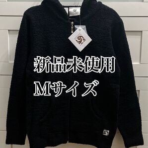 新品 Kashwere カシウエア ジップフーデイパーカ黒M