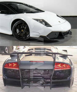 #最安値・最高品質Lamborghini ランボルギーニムルシエラゴFRPカスタム前後バンパー、リアウィングフルセット