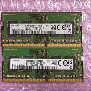 SAMSUNG PC4 2666V 4GB×2枚(8GB) SO-DIMM DDR4.
