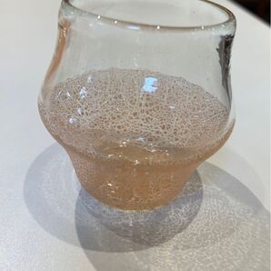 新品未使用 お土産 沖縄琉球ガラス 桃色 高級 伝統工芸品 コップ