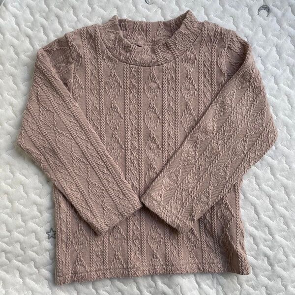 petitmain プティマイン ケーブル カットソー トップス 長袖 90