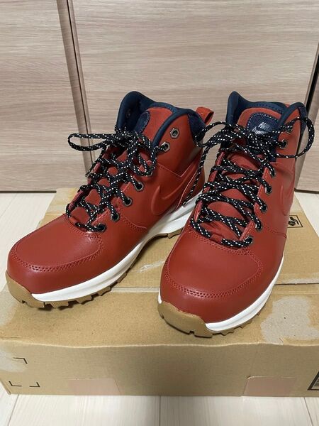 最終価格 NIKE ナイキ マノア レザー SE 限定カラー ブラウンレッド 25.5cm