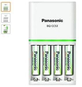 PANASONIC EVOLTA CHARGER SET SIZE4 BATTERYX4 PACKED STANDARD MODEL K-KJ53MLE04