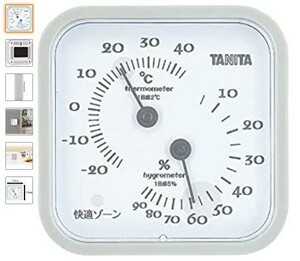 TANITA TERMO,CONFORT CHECKER ANALOGUE TYPE GREY TT557 GY WALL PUT DESK MAGNET