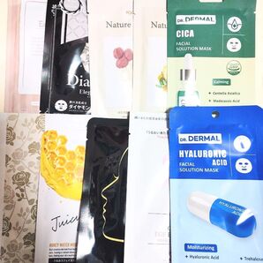 ☆新品未使用☆LETSSKIN レッツスキン DERMAL ダーマル Nature ラボーナシートマスクなどパック10枚