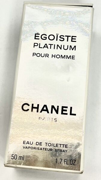 シャネル エゴイスト プラチナム EDT 50ml スプレータイプ 外箱あり 約98%残 極微使用品! (47015)