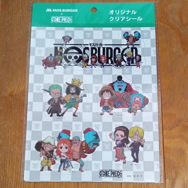 モスバーガー ワンピース オリジナルクリアシール