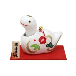 令和7年へび年 首振り張子の置物