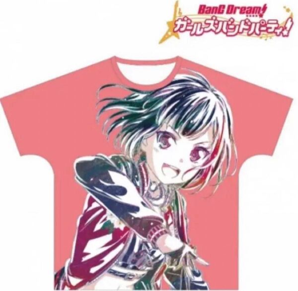 バンドリ ガールズバンドパーティ 美竹蘭 Ani-Art フルグラフィックTシャツ