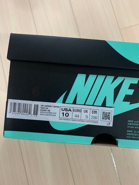 【新品未使用】Nike Air Jordan 1 High OG "Green Glow" 28.0cm