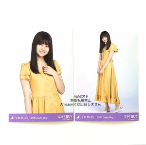 乃木坂46 生写真 中村麗乃 チュウヒキ 公式グッズ 2枚 セミコンプ luckybag 福袋 2020 最新 ヤフオク限定 夜明けまで強がらなくてもいい