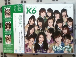 CD AKB48 Team K 6th studio Recording 「RESET」帯付き