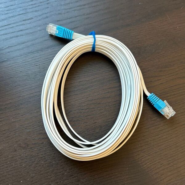 ホワイト RJ45 LANケーブル 約4m