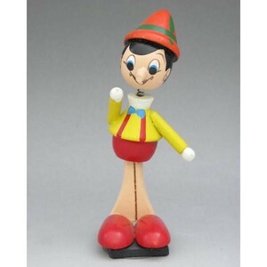 * as good as new * Disney Pinocchio kokeshi Thai b* figure 1960~1970 period made in Japan wooden 