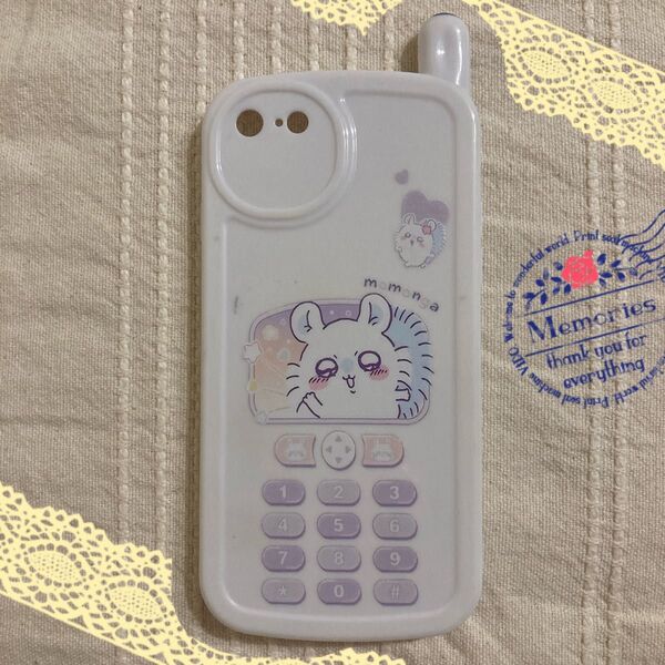 ちいかわ iPhone対応 レトロガラケー風ケース モモンガ iPhoneケース スマホケース 7 8 SE2 SE3 白
