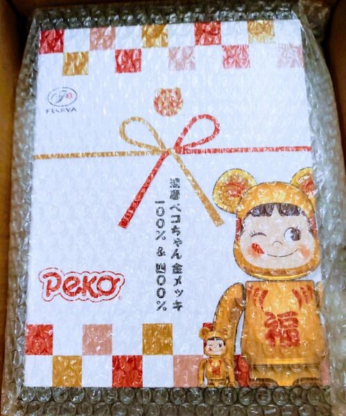 BE@RBRICK 達磨 ペコちゃん 金メッキ 100% & 400%