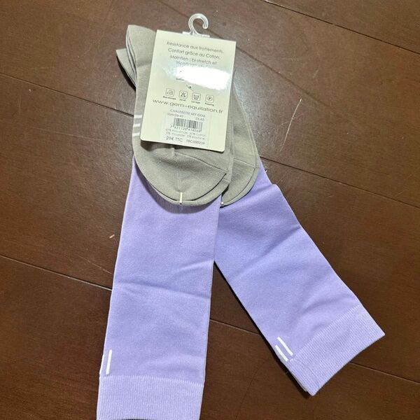 新品2足組 gem equitation 乗馬 ソックス 定価4600円 36−41cm