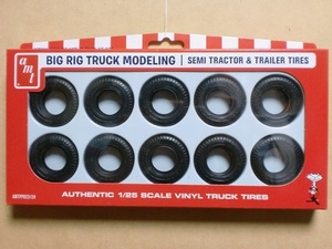 AMT 1/25 ビッグ リグ トラック タイヤ セミトラクター トレーラー タイヤ　Big Rig Truck SEMI TRACTOR TRAILER TIRES Tire amt 023 