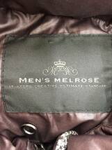 ◆ 送料無料 MEN'S MELROSE メンズメルローズ メンズ ダウン フード ファー付き ジッパー ベーシックカラー サイズ3**K23_画像5