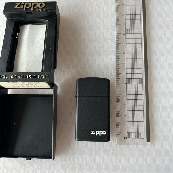 Zippo ジッポー オイルライター 1618Z SLIM BLACK MATTE スリム ブラック マット