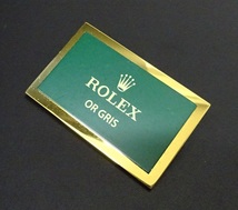 ROLEX ロレックス 正規支給品 店頭用ディスプレイプレート OR GRIS 入手困難 非売品 本物_画像1