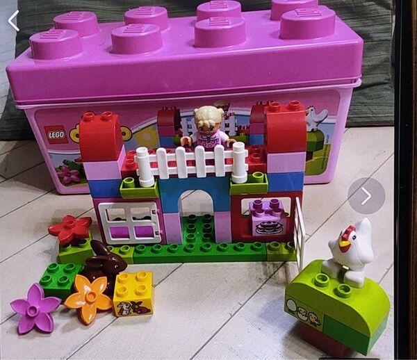 期間限定出品です レゴ デュプロ ピンク コンテナ デラックス 廃盤品