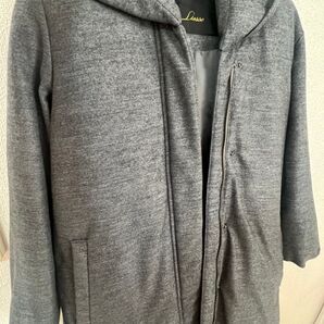 土日限定セール!Liesse リエス グレー フード付き カジュアルダウンコート