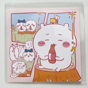 ちいかわ わっふれーむ オリジナルシール ハチワレ オロナミンC 虫刺され 1枚