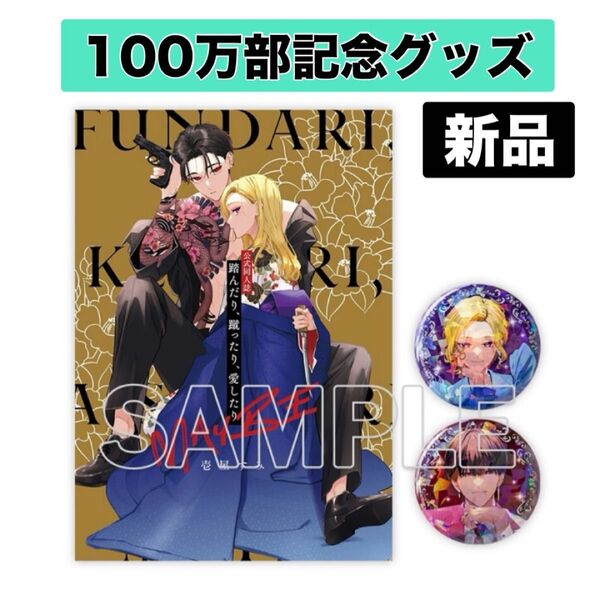 新品 未開封 踏んだり、蹴ったり、愛したり 壱屋すみ 公式 同人誌 MAYBE 100万部 突破記念セット 泰 佳帆 缶バッジ