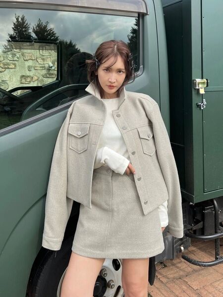 アリソンブラウン MOONESCAPES MINI SKIRT 紗栄子さん着用 セットアップも可