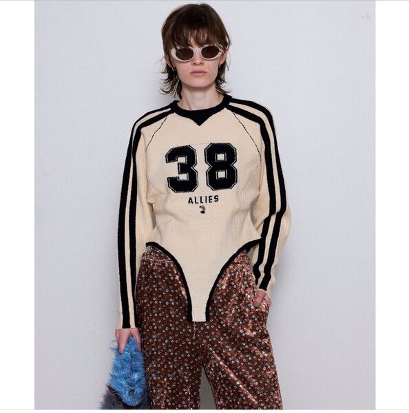 メゾンスペシャル Numbering Knit Body Suit 完売 美品