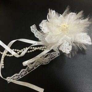 髪飾り コサージュ